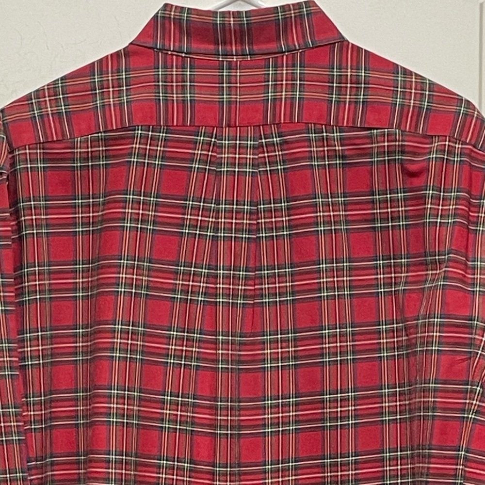 Classic Ralph Lauren Mens XXL Plaid Red Green Business Casual Button Down Preppy - Picture 4 of 9